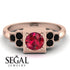 Square Ruby Engagement Ring - Samara No. 41