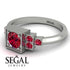 Square Ruby Engagement Ring - Samara No. 57