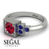 Square Ruby Engagement Ring - Samara No. 72