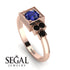 Square Sapphire Engagement Ring - Samara No. 44