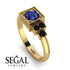 Square Sapphire Engagement Ring - Samara No. 43