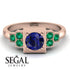 Square Sapphire Engagement Ring - Samara No. 29