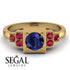 Square Sapphire Engagement Ring - Samara No. 58
