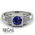 Square Sapphire Engagement Ring - Samara No. 15