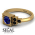 Square Sapphire Engagement Ring - Samara No. 43