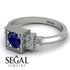 Square Sapphire Engagement Ring - Samara No. 15