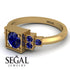 Square Sapphire Engagement Ring - Samara No. 73