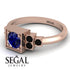 Square Sapphire Engagement Ring - Samara No. 44