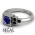 Square Sapphire Engagement Ring - Samara No. 45