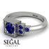 Square Sapphire Engagement Ring - Samara No. 75