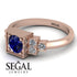 Square Sapphire Engagement Ring - Samara No. 14
