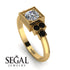 Square Diamond Engagement Ring - Samara No. 31
