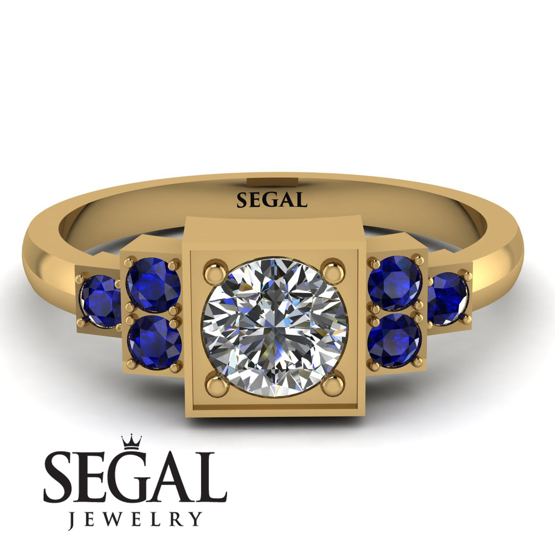 Square Diamond Engagement Ring - Samara No. 61