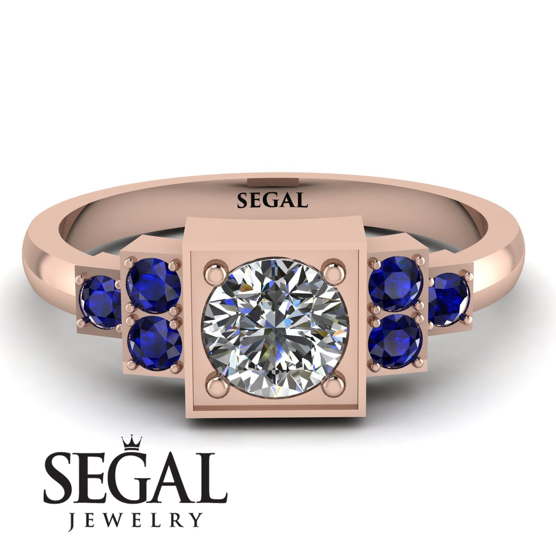 Square Diamond Engagement Ring - Samara No. 62