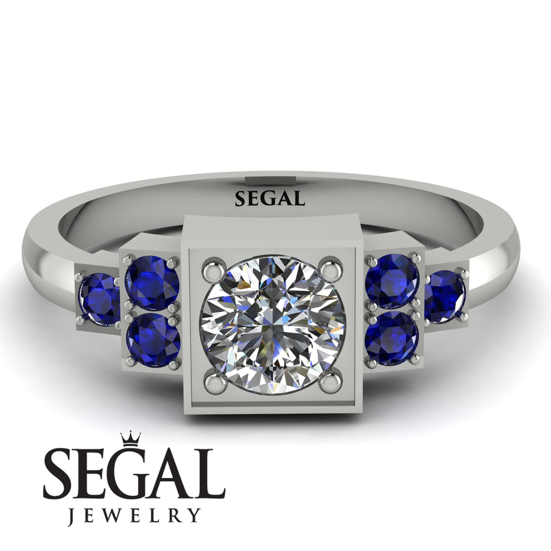 Square Diamond Engagement Ring - Samara No. 63