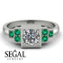 Square Diamond Engagement Ring - Samara No. 18