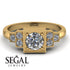 Square Diamond Engagement Ring - Samara No. 1