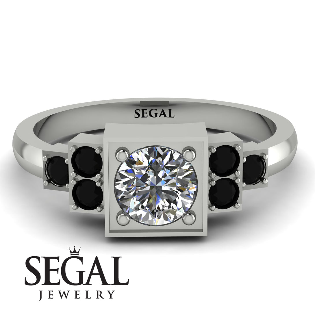 Square Diamond Engagement Ring - Samara No. 33