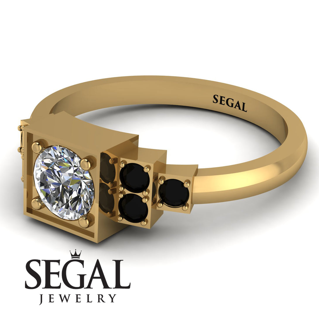 Square Diamond Engagement Ring - Samara No. 31