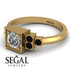 Square Diamond Engagement Ring - Samara No. 31
