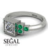 Square Diamond Engagement Ring - Samara No. 18