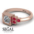 Square Diamond Engagement Ring - Samara No. 47