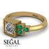 Square Diamond Engagement Ring - Samara No. 16