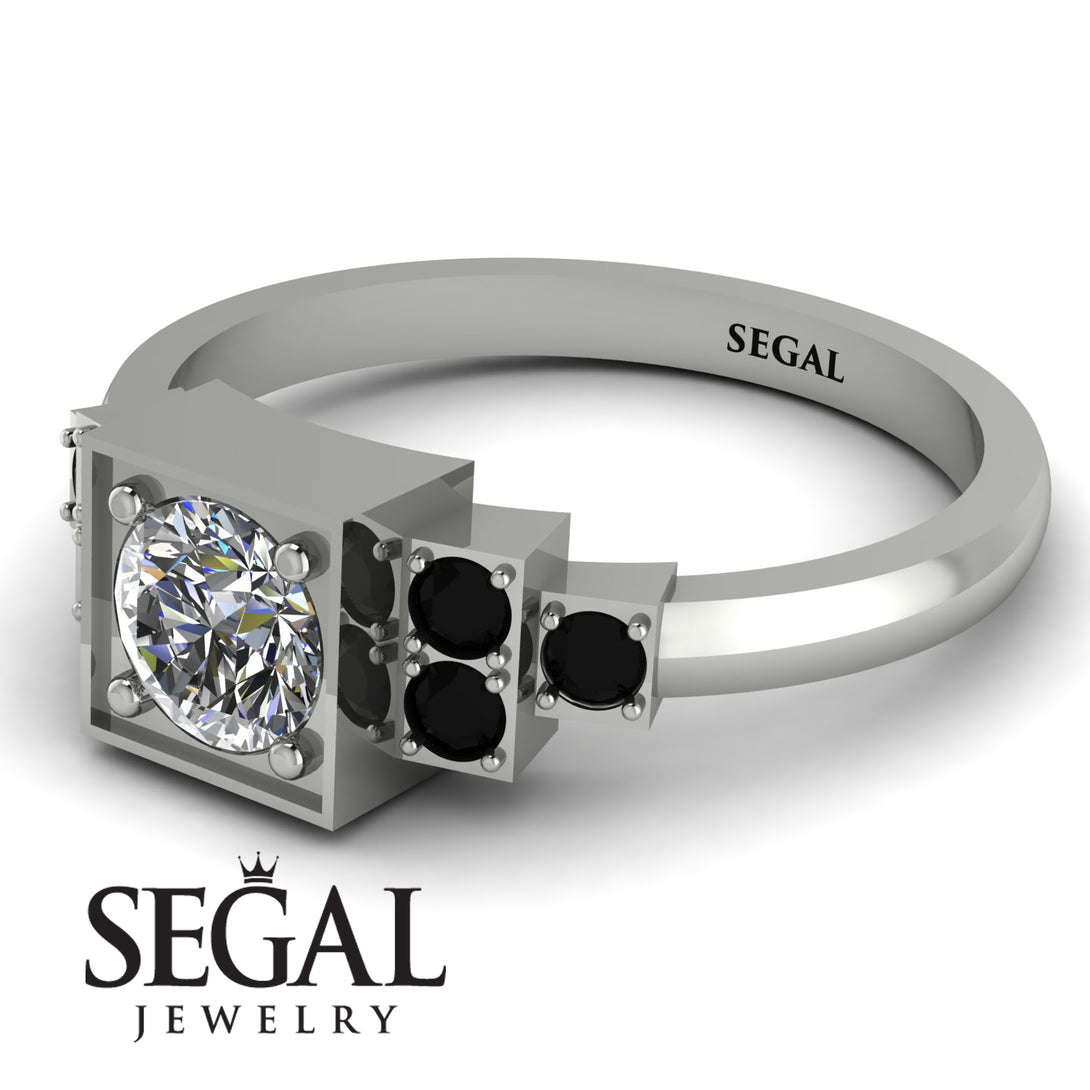 Square Diamond Engagement Ring - Samara No. 33