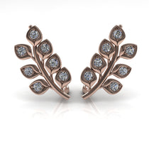 Many Leaves All Around Diamond Earrings- Sydney no. 2 image 1
