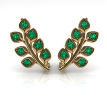Many Leaves All Around Diamond Earrings- Sydney no. 4 image 1