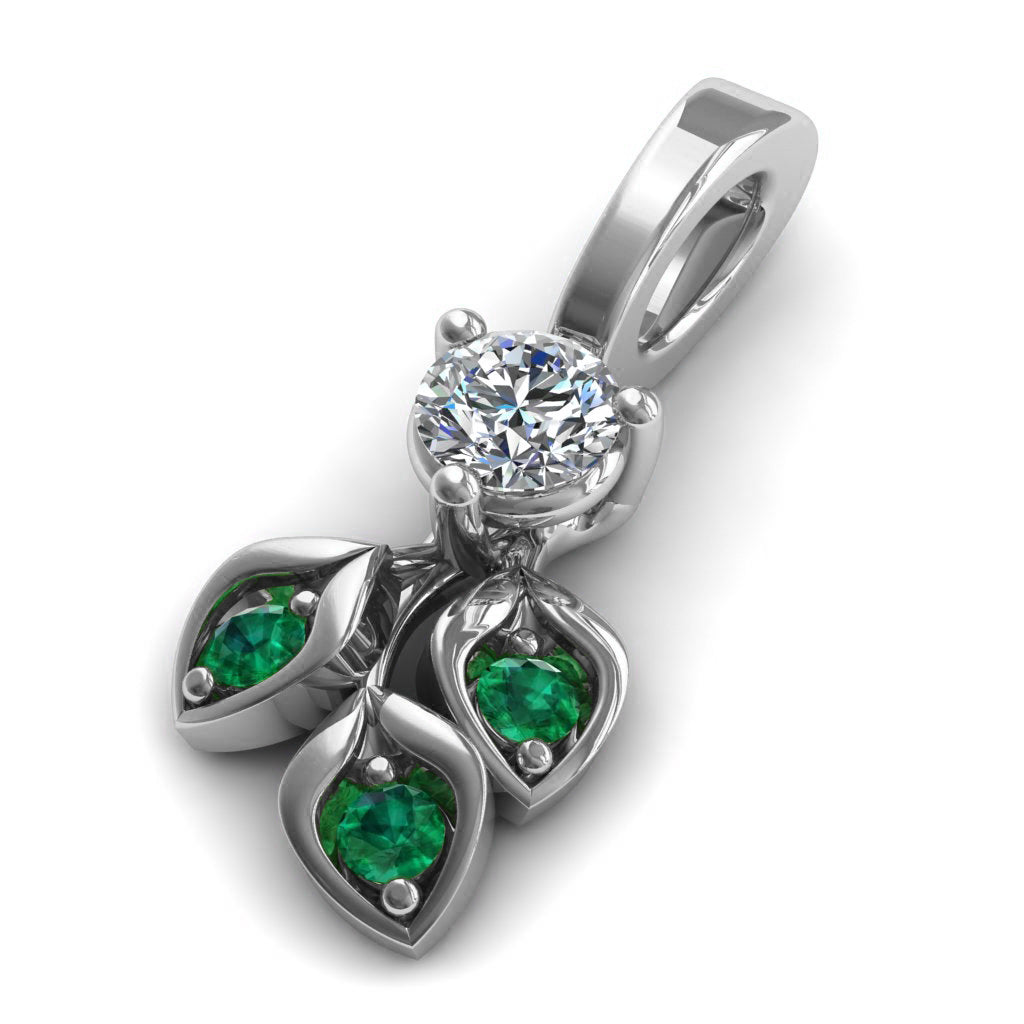 Leaves All Around Ruby Pendant- Sydney no. 12