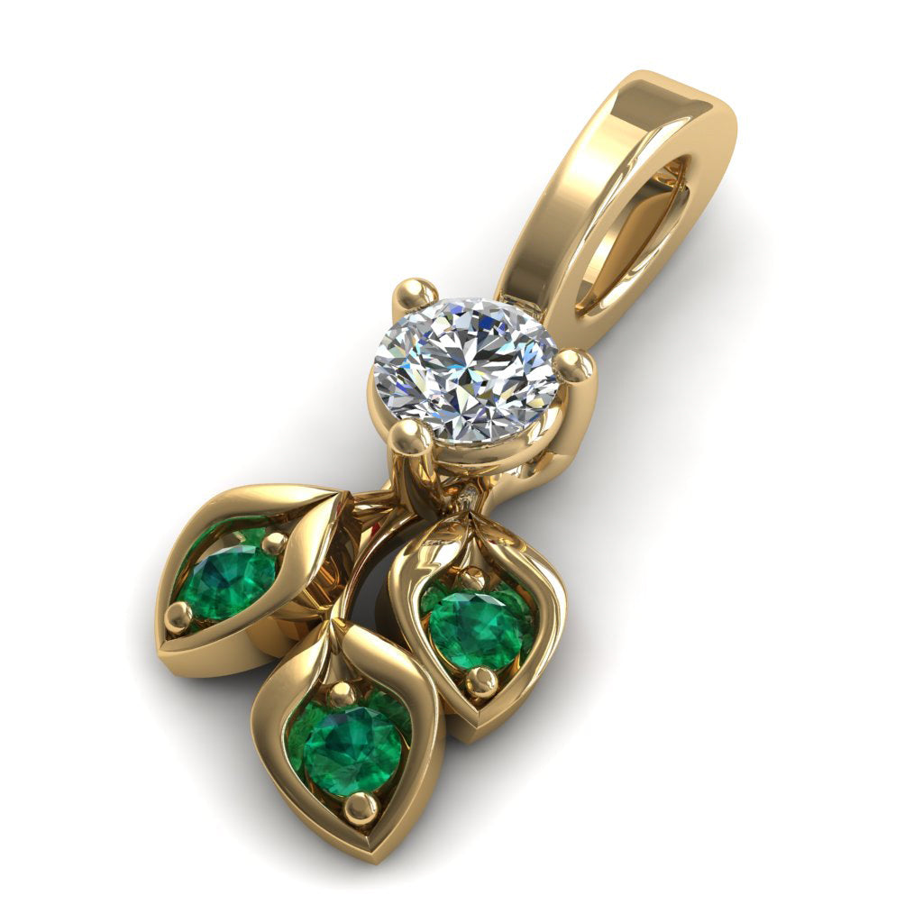 Leaves All Around Ruby Pendant- Sydney no. 10