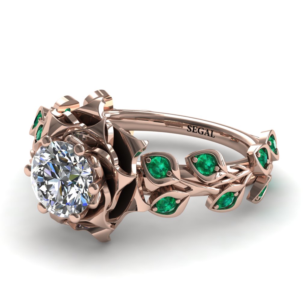 Rose Flower And Leaves - Diana no. 5