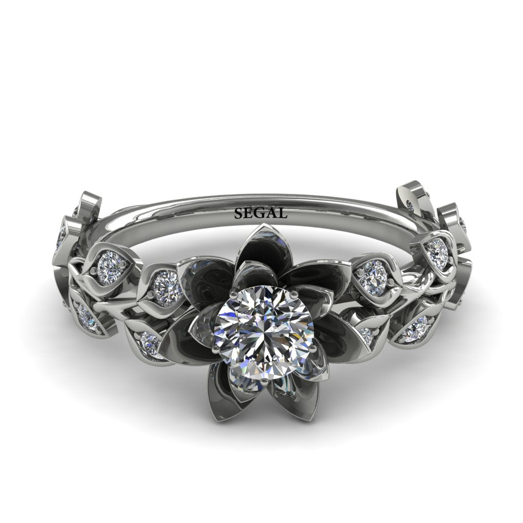 Lotus Flower And Leaves - Anna no. 3