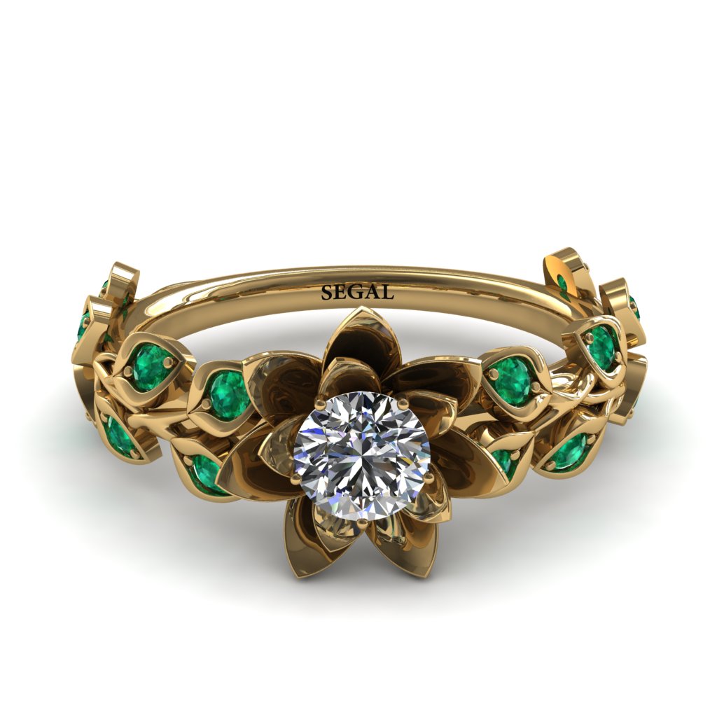 Lotus Flower And Leaves - Anna no. 4