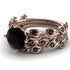 Leaves All Around Black Diamond Wedding Bridal Set - Sydney 2ct No. 38