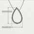 Pear Shaped Diamond Pendant Sylvia No. 1