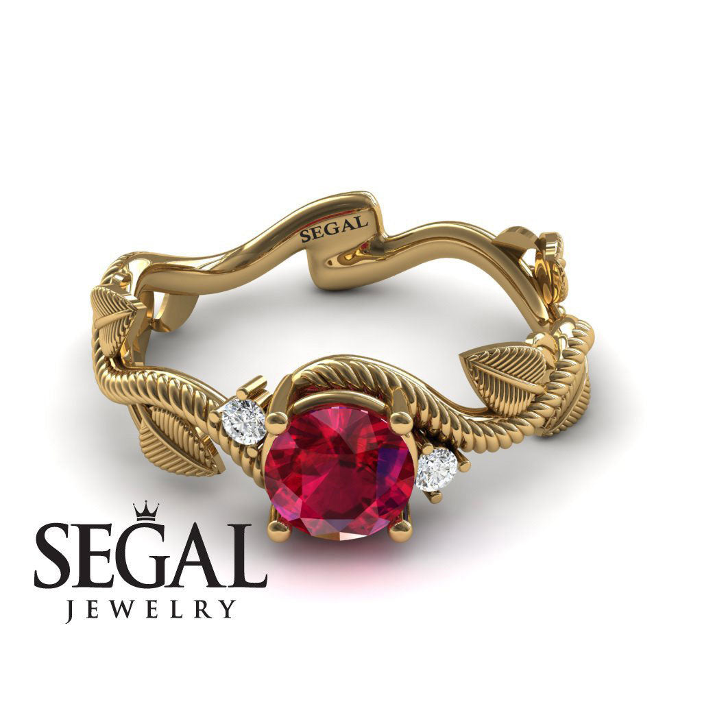 TJ's The Leaves Festival Ruby Ring- Allison no. 130