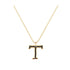 T - Letter Name Necklace Initial Necklace