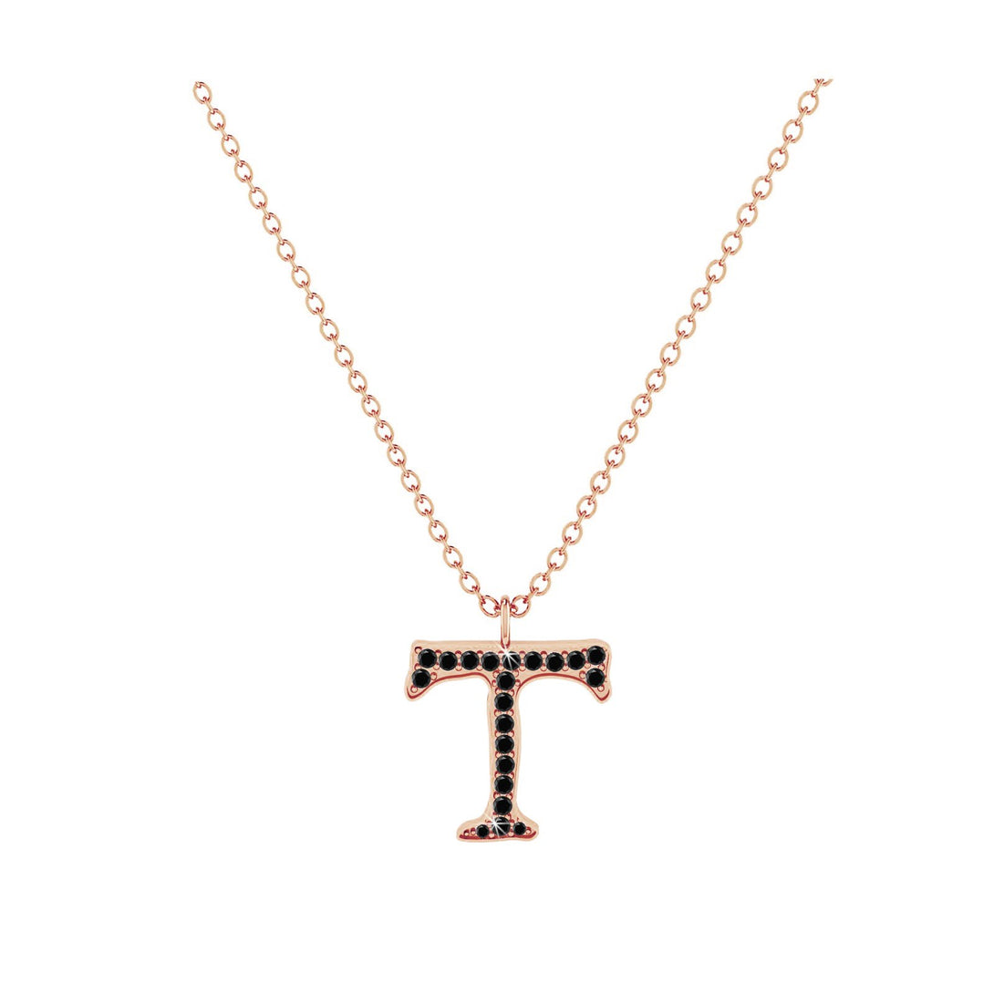 T - Letter Name Necklace Initial Necklace