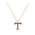 T - Letter Name Necklace Initial Necklace