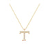 T - Letter Name Necklace Initial Necklace