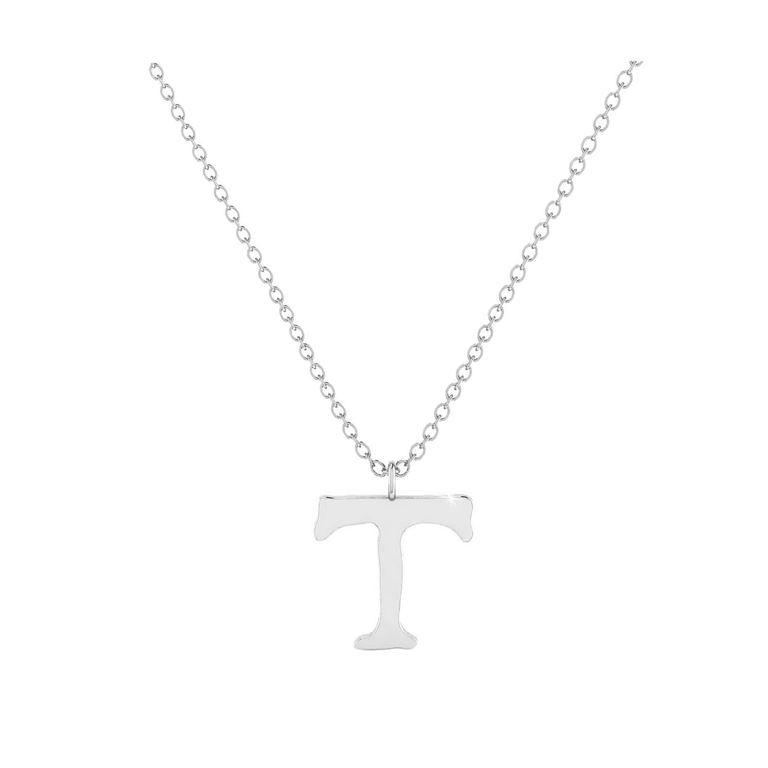 T - Letter Name Necklace Initial Necklace