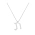 Taf - Hebrew Alef-Bet letter diamond Necklace - Taf letter