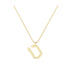 Tet - Hebrew Alef-Bet letter diamond Necklace - Tet letter