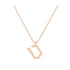 Tet - Hebrew Alef-Bet letter diamond Necklace - Tet letter