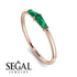 Thin Baguette Emerald Ring - Julianna No. 5 image 6
