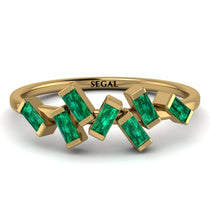Thin Baguette Emerald Ring - Juliette No. 4 image 1