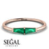 Thin Baguette Emerald Ring - Julianna No. 5