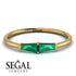 Thin Baguette Emerald Ring - Julianna No. 4 image 2